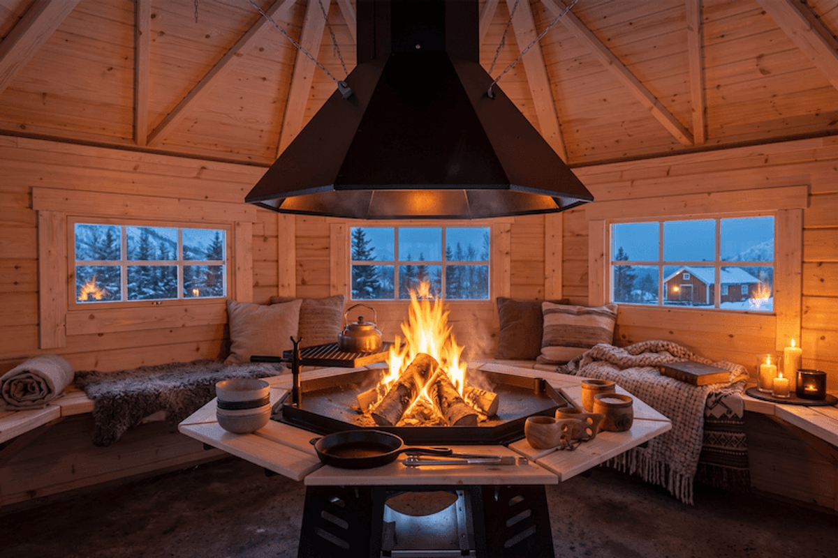 Grillhytte 17 Royal - Rett vegg