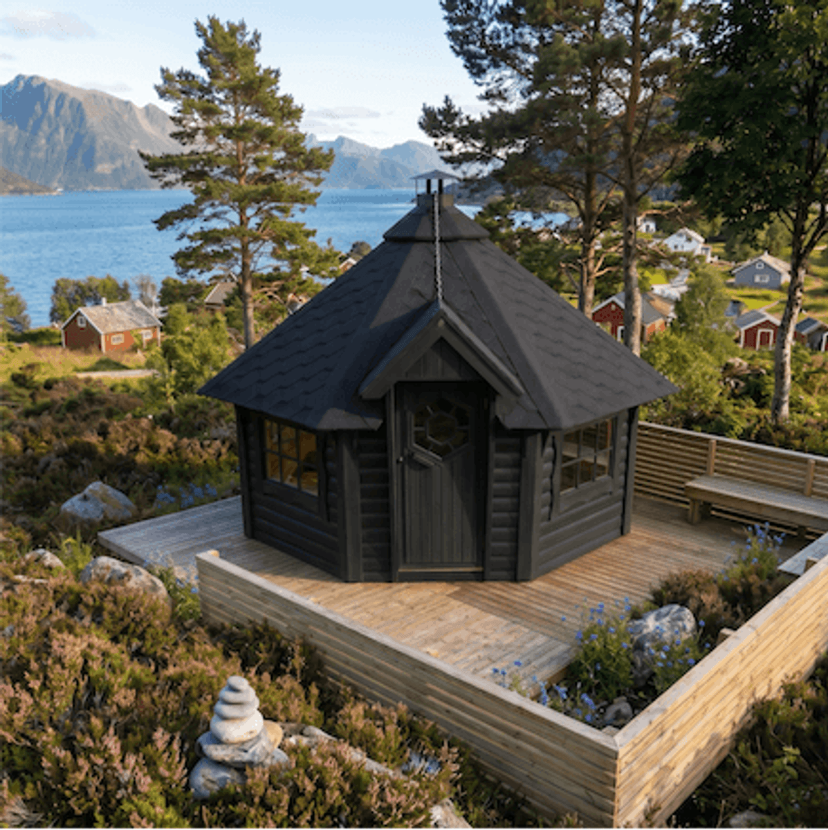  Grillhytte 12 Royal - Buet vegg